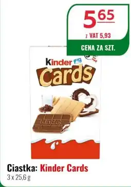 Eurocash Ciastka: Kinder Cards oferta