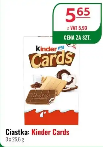 Eurocash Ciastka: Kinder Cards oferta