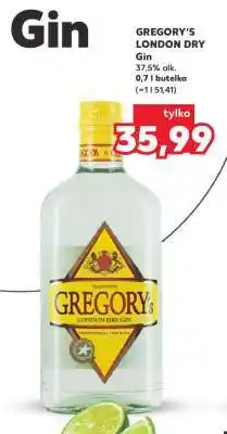 Kaufland GREGORY'S LONDON DRY Gin oferta