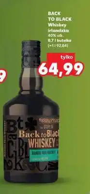 Kaufland BACK TO BLACK Whiskey irlandzka oferta