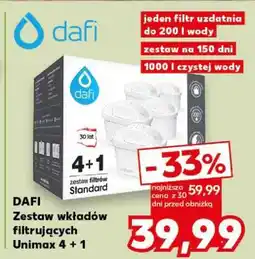 Kaufland DAFI Zestaw wkładów filtrujących Unimax 4 + 1 oferta