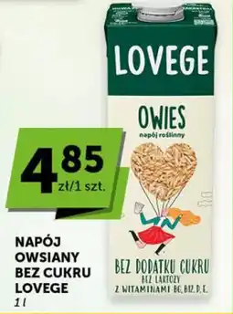 Groszek Napój owsiany bez cukru lovege oferta