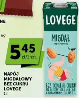 Groszek Napój migdałowy bez cukru lovege oferta