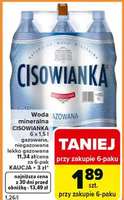 Carrefour Express CISOWIANKA WODA MINERALNA oferta