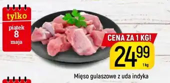 Mięso gulaszowe z uda indyka