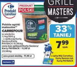 Carrefour Polskie ogórki małosolne** CARREFOUR w wiaderku oferta