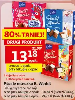 Auchan Ptasie Mleczko E. Wedel, 340 g, wybrane rodzaje oferta