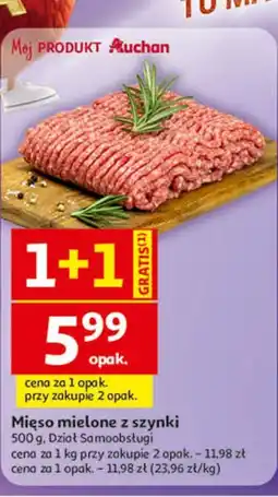 Auchan Mięso mielone z szynki oferta