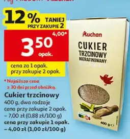 Auchan Cukier trzcinowy nierafinowany oferta