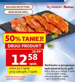 Auchan Karkówka w przyprawie meksykańskiej na grill oferta