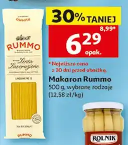 Auchan Makaron Rummo 500 g, wybrane rodzaje oferta