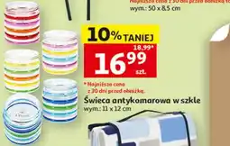 Auchan Świeca antykomarowa w szkle oferta