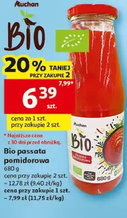 Auchan Bio passata pomidorowa oferta