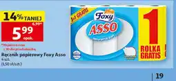 Auchan Ręcznik papierowy Foxy Asso 4 szt oferta