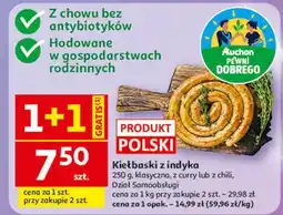 Auchan Kiełbaski z indyka oferta