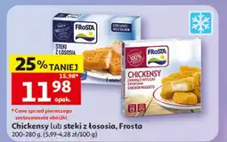 Auchan Chickensy lub steki z łososia, Frosta oferta