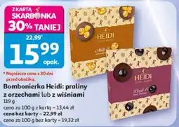 Auchan Bombonierka Heidi: praliny z orzechami lub z wiśniami oferta