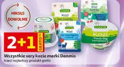 Auchan Wszystkie sery kozie marki Danmis oferta