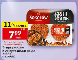 Auchan Burgery wołowe z warzywami Grill House oferta