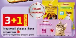 Auchan Przysmaki dla psa i kota oznaczone oferta