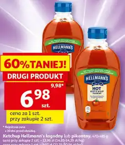 Auchan Ketchup Hellmann's łagodny lub pikantny oferta