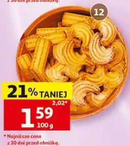 Auchan Ciastka Złotokłos: domowe, rozetki lub rogaliki z cukrem oferta