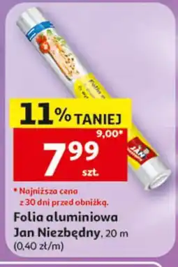 Auchan Folia aluminiowa Jan Niezbędny, 20 m oferta