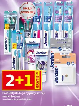 Auchan Produkty do higieny jamy ustnej marki Jordan oferta