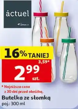 Auchan Butelka ze słomką oferta
