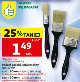 Auchan Pędzel płaski uniwersalny szer.: 20 mm oferta