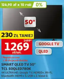 Auchan SMART QLED TV 50 TCL 50QLED780K oferta