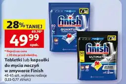 Auchan Tabletki lub kapsułki do mycia naczyń w zmywarce Finish oferta