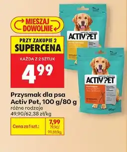 Biedronka Przysmak dla psa Activ Pet paski mięsne oferta