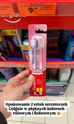 Biedronka Szczoteczka do zębów Colgate Sensitive Gentle Clean Soft 2-pak oferta