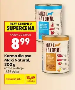 Biedronka Karma dla psa Maxi Natural kaczka i wołowina z jabłkiem oferta