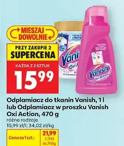 Biedronka Odplamiacz w proszku Vanish Oxi Action oferta