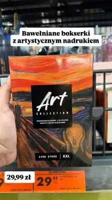 Biedronka Bokserki męskie bawełniane z elastanem z artystycznym nadrukiem Art Collection 2-pak oferta