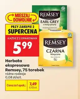 Biedronka Herbata ekspresowa Remsey Earl Grey z nutą cytryny oferta
