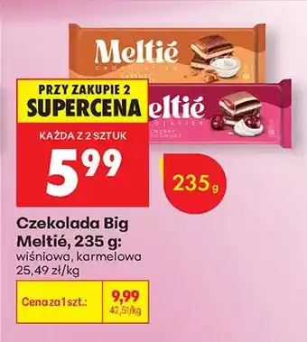 Biedronka Czekolada Big Meltié karmelowa oferta