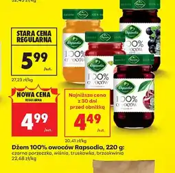Biedronka Dżem 100% owoców Rapsodia wiśnia oferta