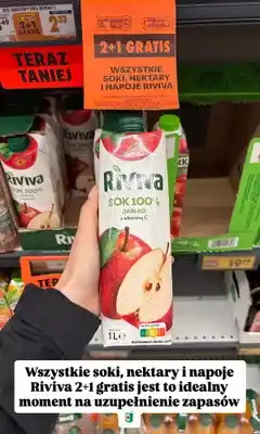 Biedronka Sok jabłkowy 100% z witaminą C Riviva oferta