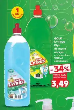 Kaufland Płyn do mycia naczyń GOLD CYTRUS aloes oferta