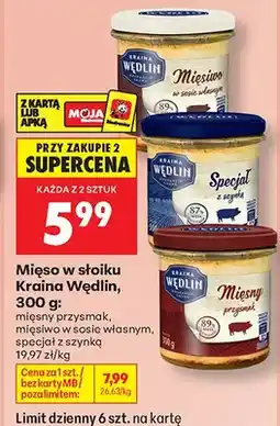 Biedronka Mięso w słoiku Kraina Wędlin mięsny przysmak oferta