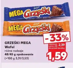Kaufland Wafel GRZEŚKI MEGA oferta