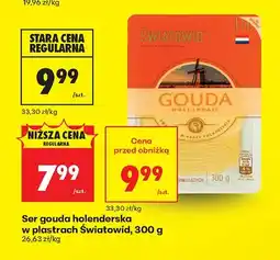 Biedronka Ser gouda holenderska w plastrach Światowid oferta