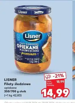 Kaufland Filety śledziowe opiekane Lisner oferta