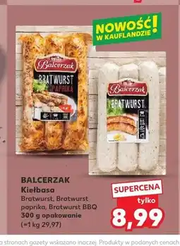 Kaufland Kiełbasa Bratwurst Balcerzak oferta