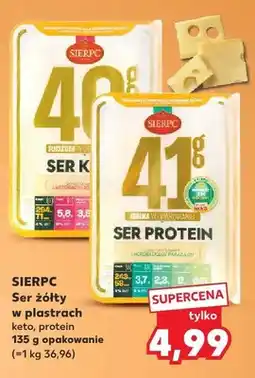 Kaufland Ser żółty w plastrach SIERPC keto oferta