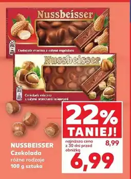 Kaufland Czekolada mleczna z całymi migdałami Nussbeisser oferta