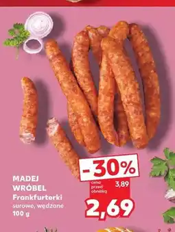 Kaufland Frankfurterki surowe wędzone Madej Wróbel oferta